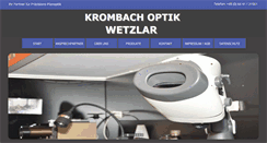 Desktop Screenshot of krombach-optik.de