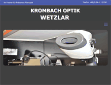 Tablet Screenshot of krombach-optik.de